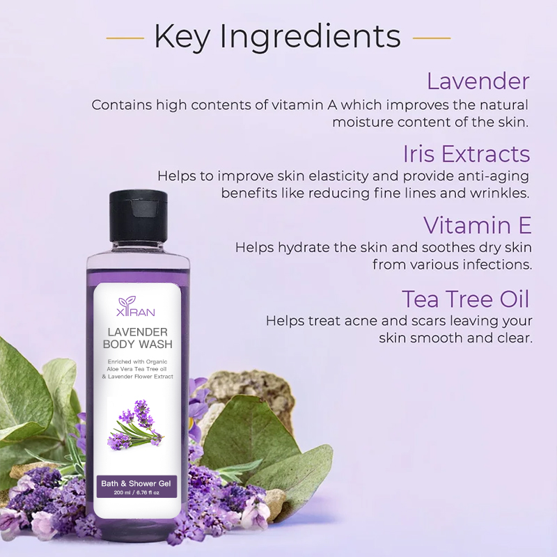 private label lavender shower gel